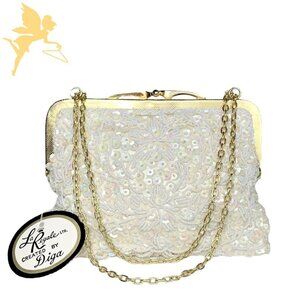 VINTAGE LA REGALE CREATED BY DIGA 1950's Seed Bead and Sequin Formal Bag